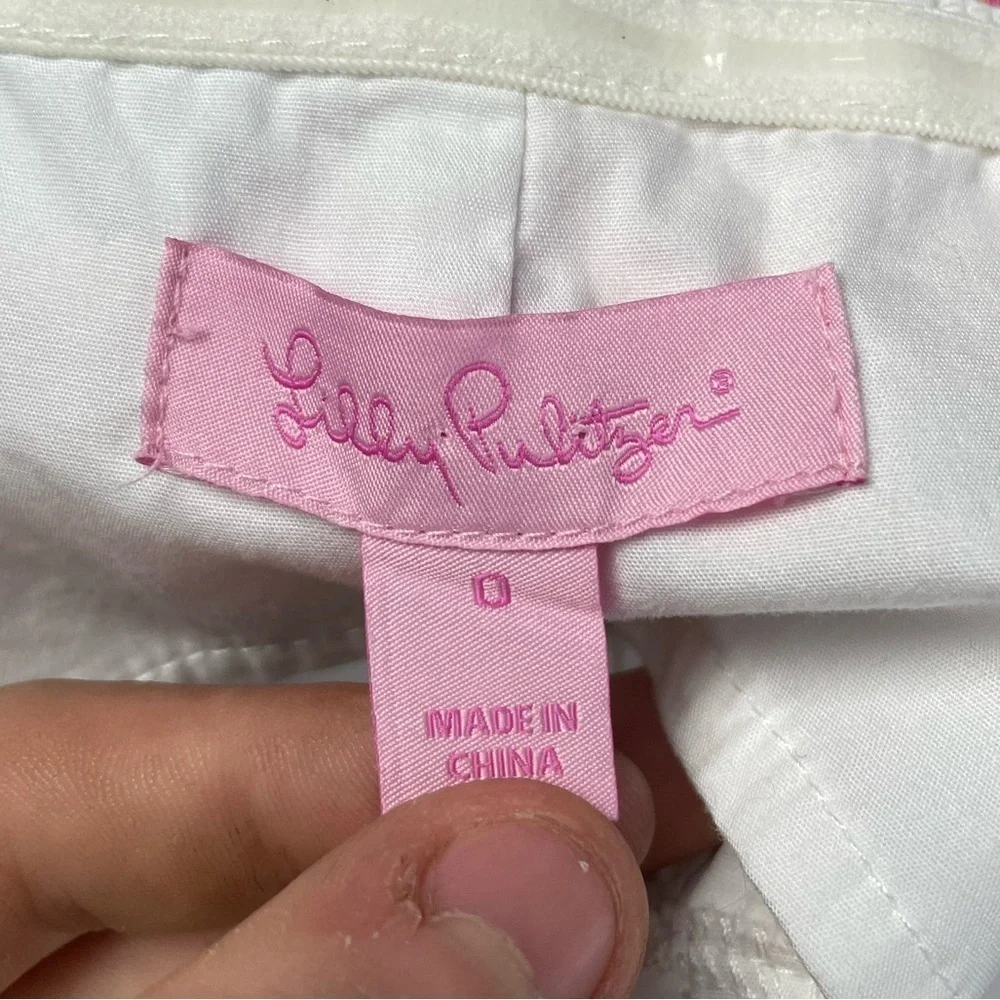 Lilly Pulitzer Wyatt Strapless Mini Dress in Flamingo Print Size 0 - Picture 4 of 6